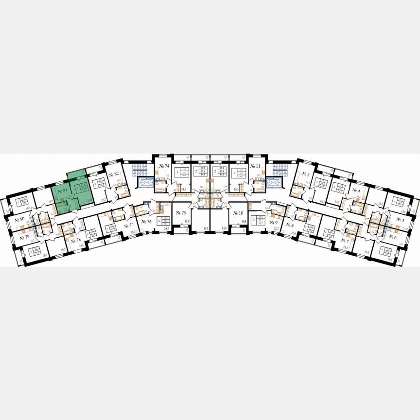 1-к. квартира, 36,2 м², 2/8 эт.
