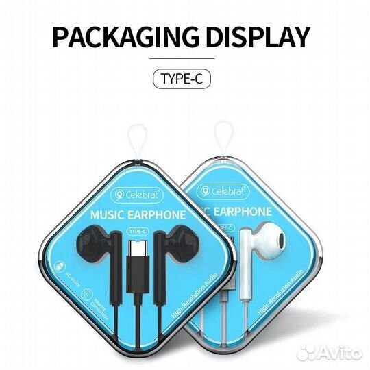 Гарнитура Yison Celebrat G16 с разъемом Type-C