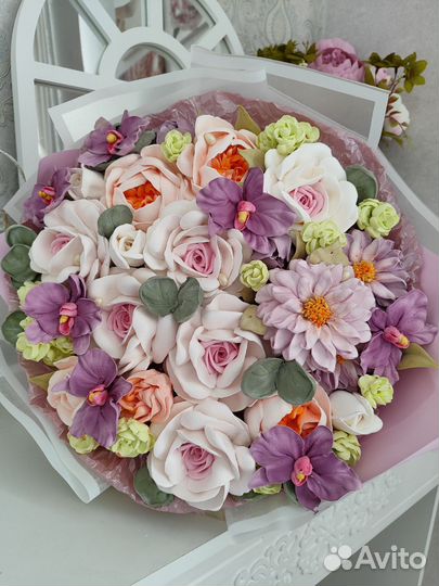 Съедобные букеты из зефира