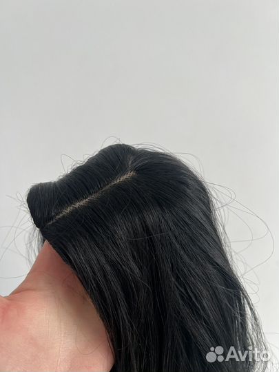 Парик женский длинный без челки черный