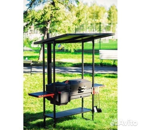 Печь-мангал с крышей Grillver