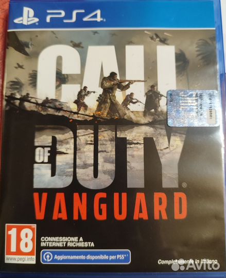 Call of duty vanguard ps4 диск б/у русская версия