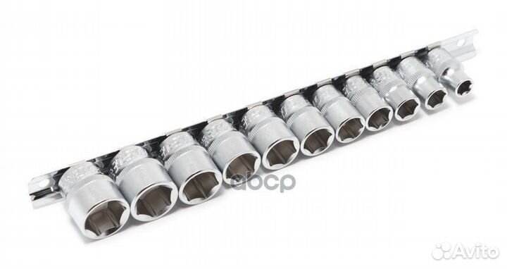 Набор головок 11 пр: 3/8 inch, 6 гр, 8, 10-19 м