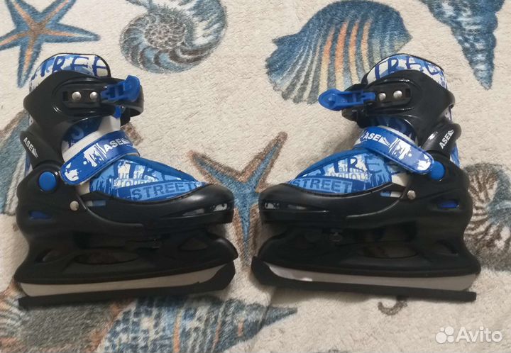 Коньки ледовые раздвижные детские