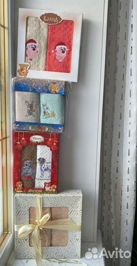 Новые Полотенца подарочные