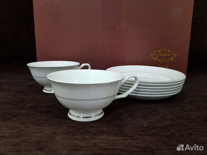 Чайный набор, две чайные пары