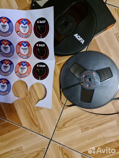 Бобина Магнитофонная наклейки надписи для катушек