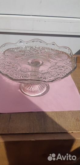 Ваза старинная для фруктов на ножке СССР