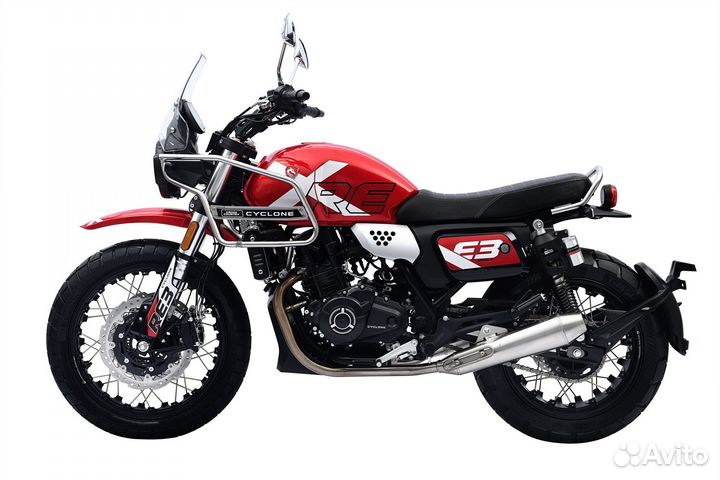 Дорожный мотоцикл Zonsen RE3 Scrambler red новый