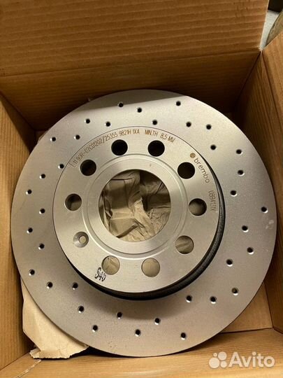 Диск тормозной задний VAG, Audi, VW, Seat, Skoda