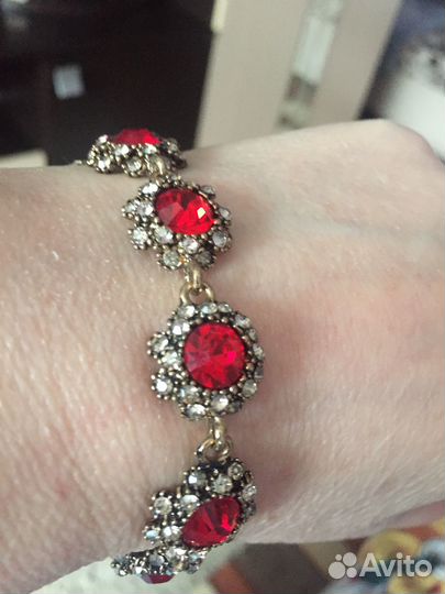 Комплект серьги и браслет