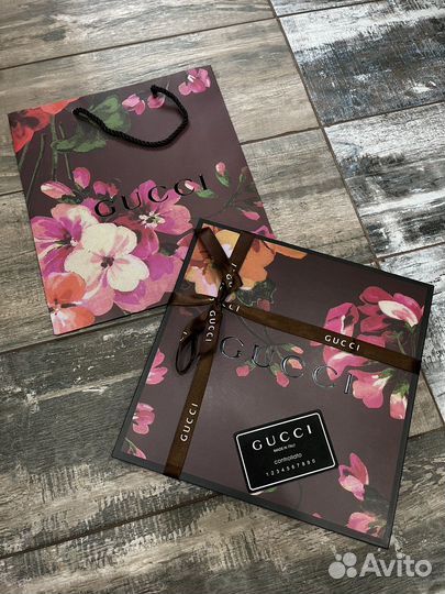 Брендовая упаковка коробка Gucci гуччи под платок