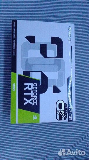 Видеокарта Palit nvidia GeForce RTX 3060 dual OC