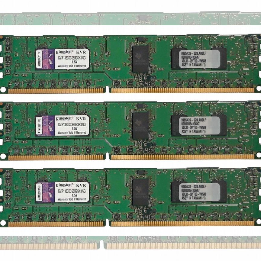 [KVR1333D3S8R9SK3/6GI] Оперативная Память Kingston Kvr1333d3s8r9sk3/6gi
