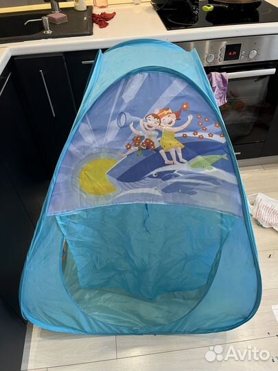 Палатка игровая с тоннелем и шариками