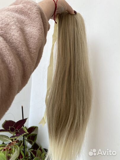 Накладной хвост блонд