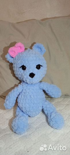 Плюшевый мишка вязаный