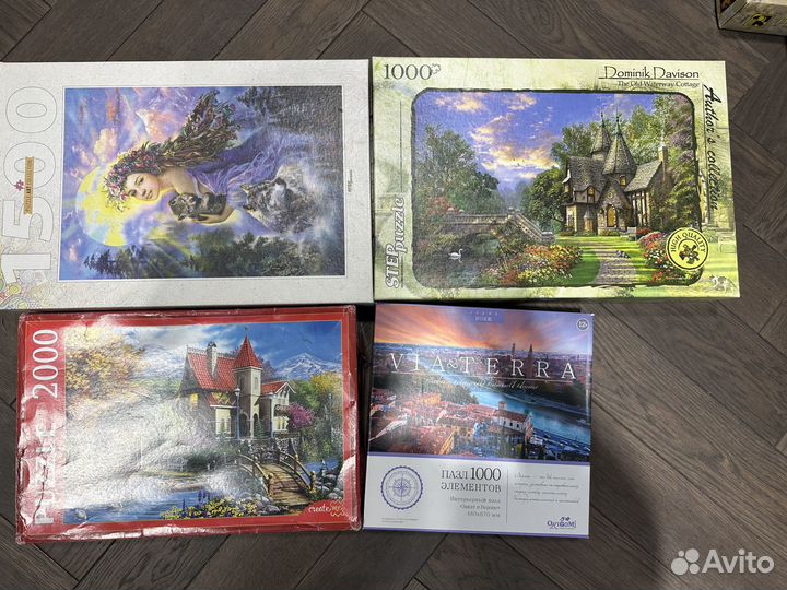 Пазлы 500, 1000, 1500, 2000 деталей