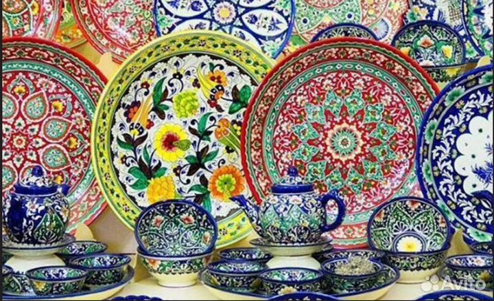 Узбекская посуда Сервизы Казаны чугунные