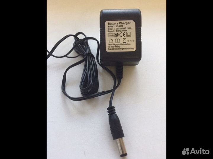 Адаптер 6vdc300mA