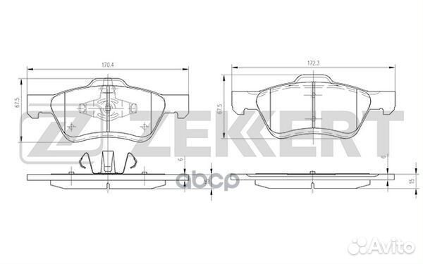 Колодки торм. диск. передн. Ford Maverick III 0