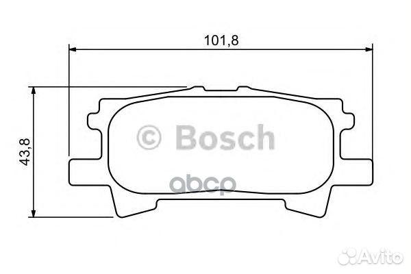 0 986 494 224 колодки дисковые задн. Lexus RX