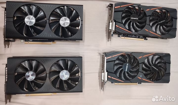 Продам видеокарты RX570/470 4-8GB