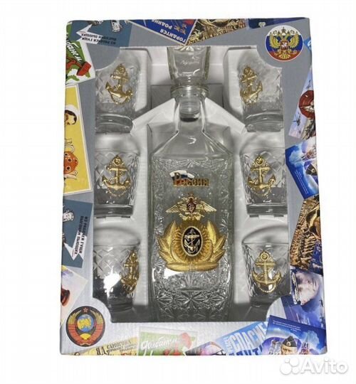 Подарочный набор для мужчин графин,стопки