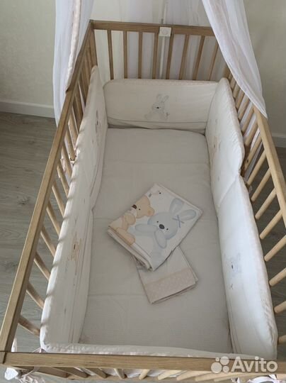 Детская кровать IKEA с матрасом