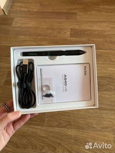 Графический планшет parblo A640 V2, черный