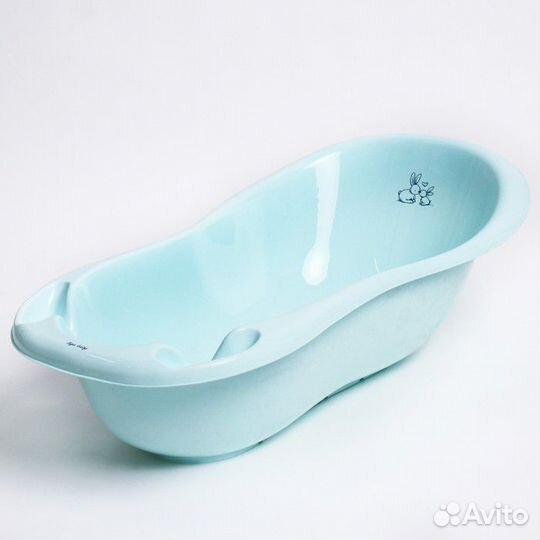 Ванна Кролики со сливом 102 см зеленый