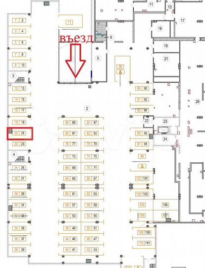 Машиноместо, 14 м²