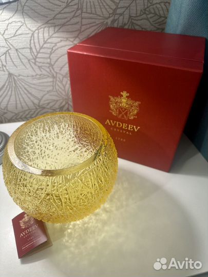 Хрустальная ваза «зима» Авдеев