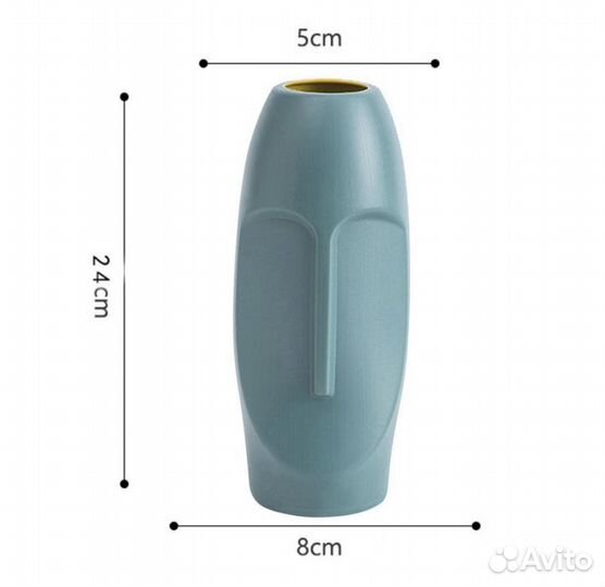 Стильная ваза для декора из экоматериалов