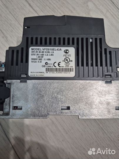 Частотный преобразователь Delta VFD015EL43A