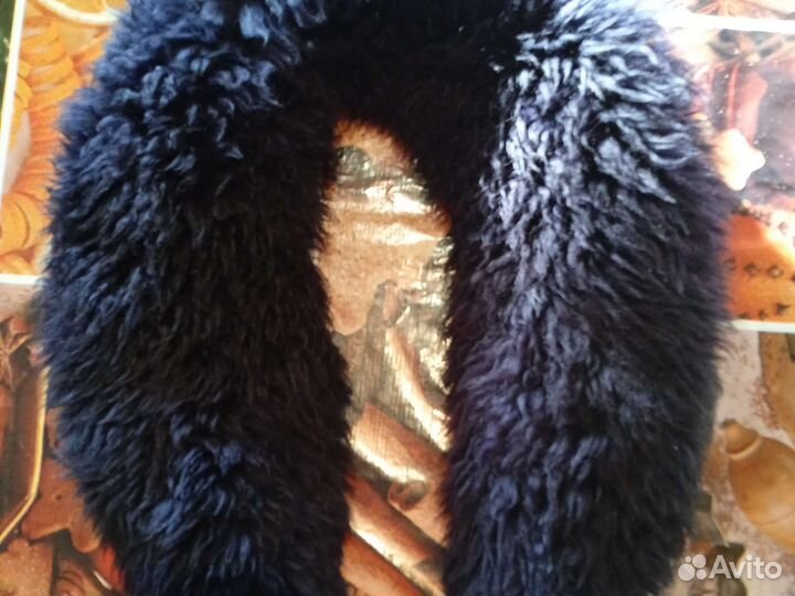 Натуральный воротник ламы