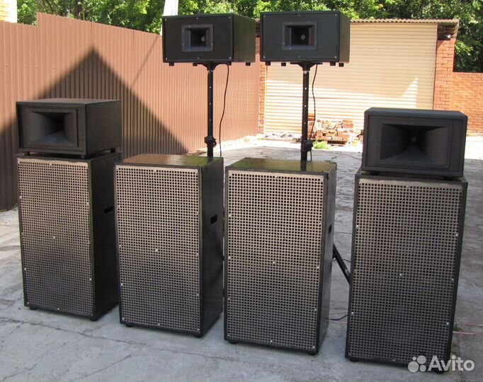 Колонки 2100-4200W 8шт Акустика F12