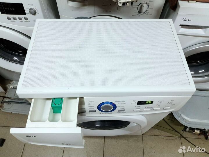 Узкая стиральная машина LG 3,5кг в отл сост