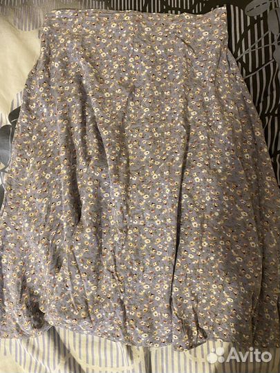 Юбка летняя легкая в цветочек