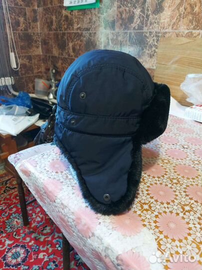 Меховая мужская шапка ушанка