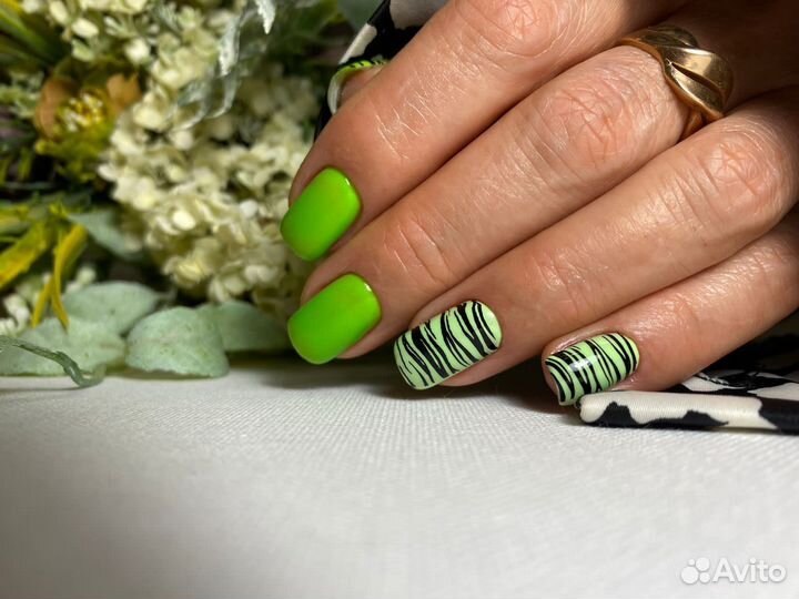 Маникюр, покрытие гель лак, наращивание