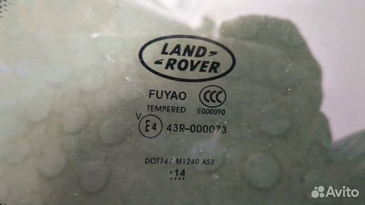 Стекло кузовное боковое правое заднее Land Rover Discovery Sport 2014, 2014