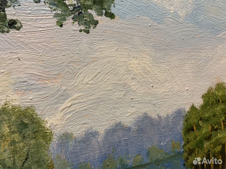 Картина Пейзаж Кисть Масло Двп 78х61 см