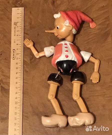 Советская кукла Буратино. Целлулоид. СССР