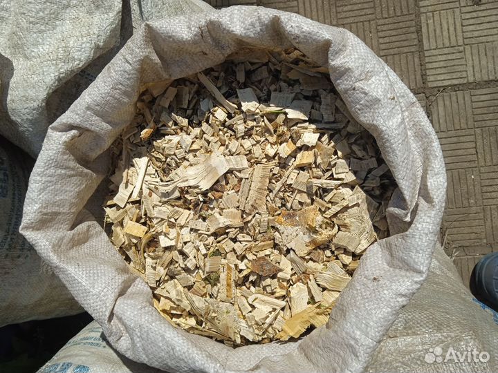 Щепа для мульчи