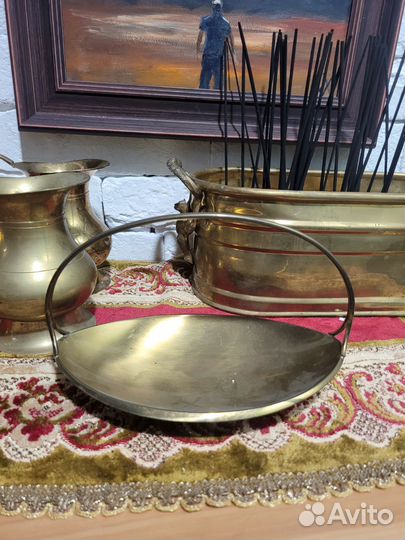 Бронзовые, подсвечники,чаши,кувшины,Европа,винтаж