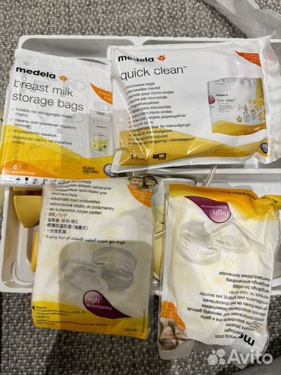 Молокоотсос medela swing flex essentials packs