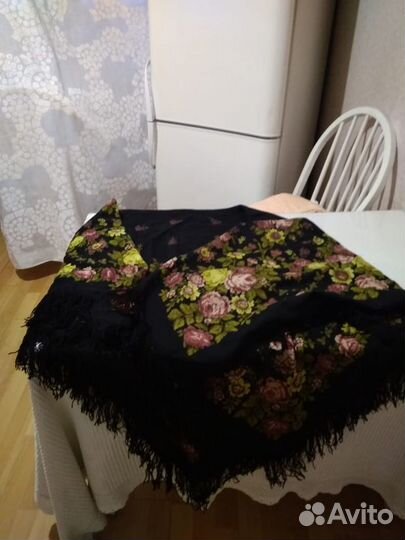 Павловопосадский платок шерсть