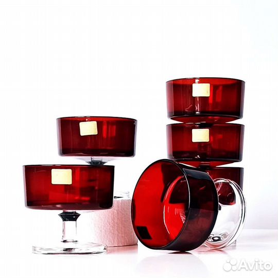 Набор винтажных фужеров креманок Франция