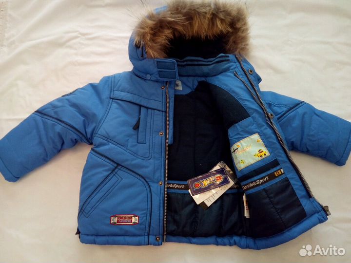 Зимний комплект тройка на рост 92-98 см